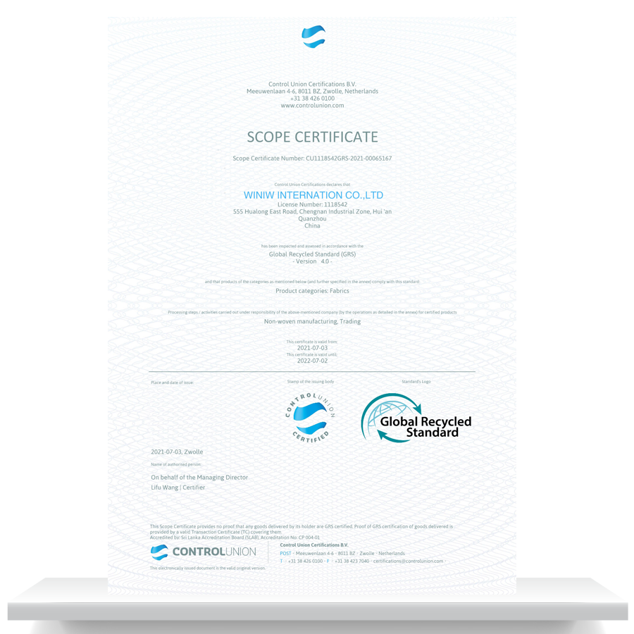 CERTIFICATE 1