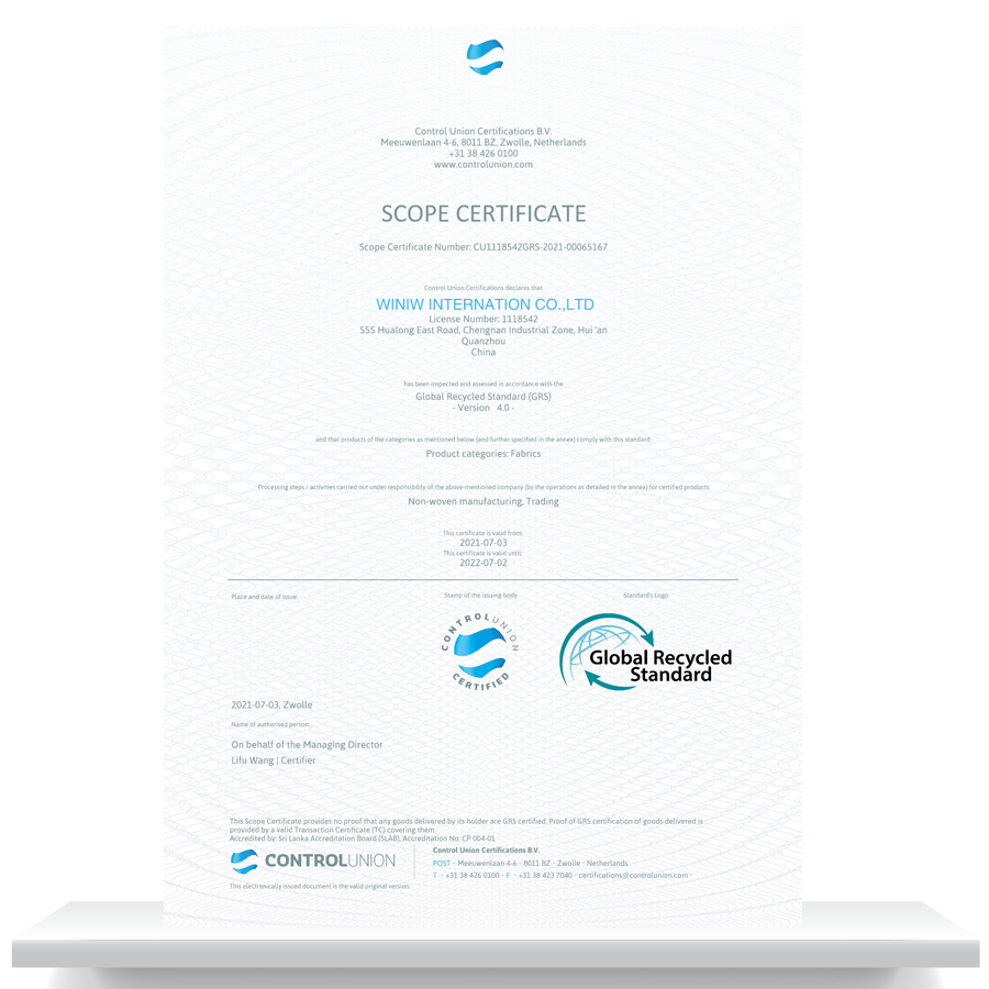 SCOPE CERTIFICAT