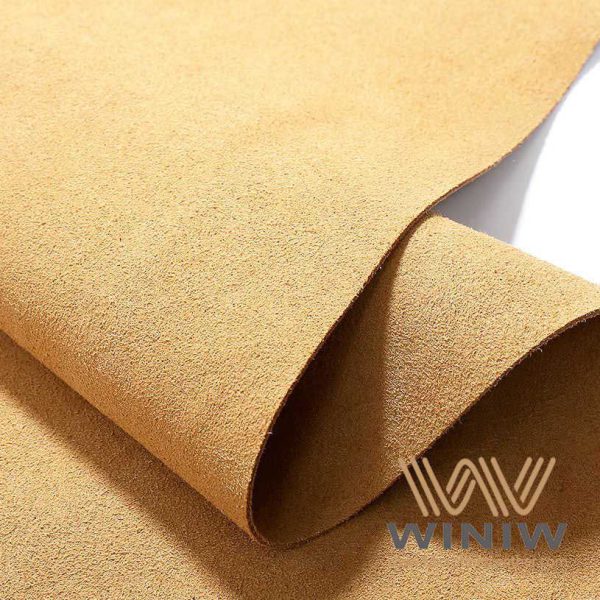 0.6mm Safety Clothing Faux Leather Microsuede Material