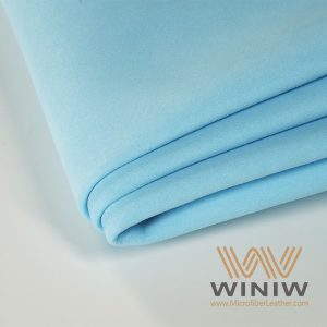 1.8mm Blue Microfiber Leather Ultrasuede Faux Suede Leather Upper Material For Shoes