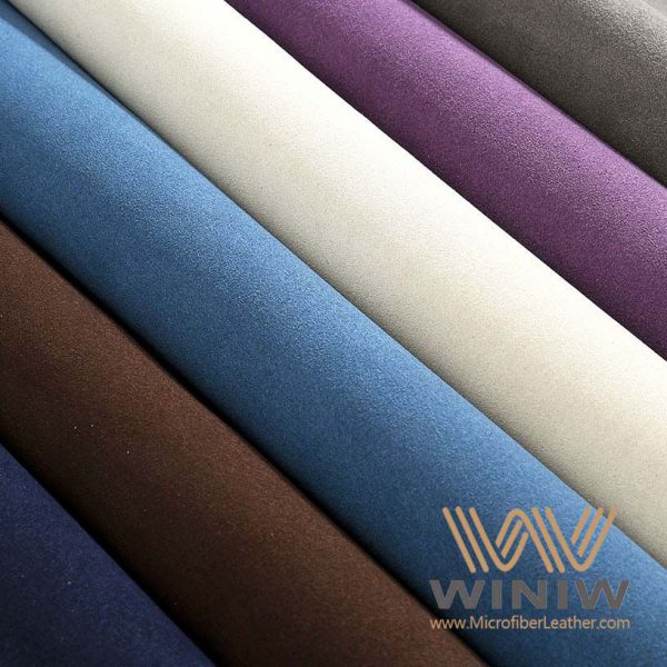 Beige Artificial Suede Leather Fabric Material
