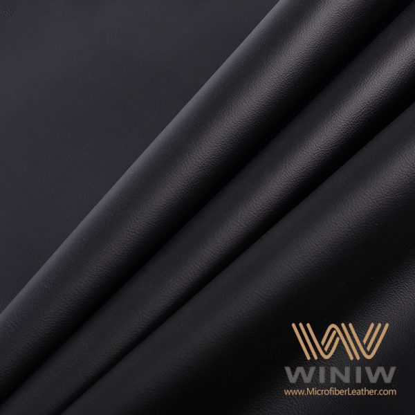 Black Leather Auto Upholstery Vinyl Leather Fabric