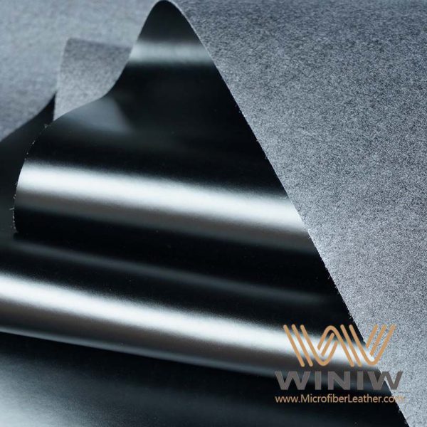 Black Patent Leather Vinyl Fabric For Boots