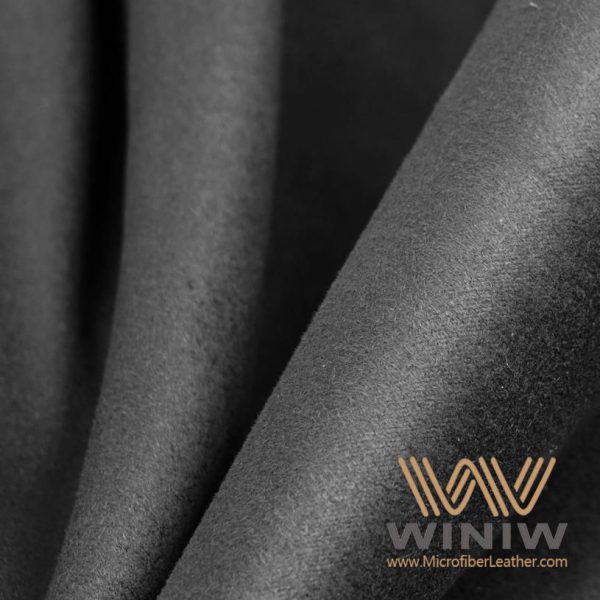 Black Ultra Suede Leather Car Headliner Material