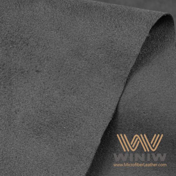 Black Ultra Suede Leather Car Headliner Material