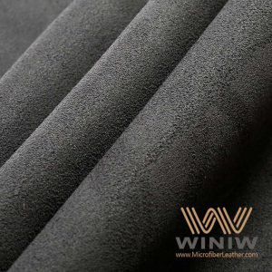 Black Ultrasuede Leather Fabric Material