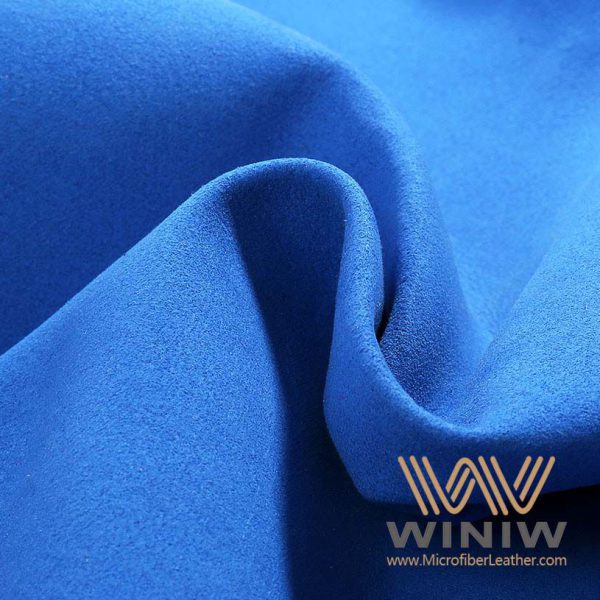 Blue Microsuede Faux Suede Fabric