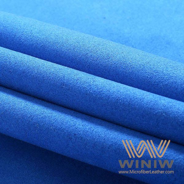 Blue Microsuede Faux Suede Fabric