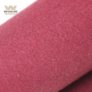 Bright Appearance Artificial Suede Leather Fabric For Garments