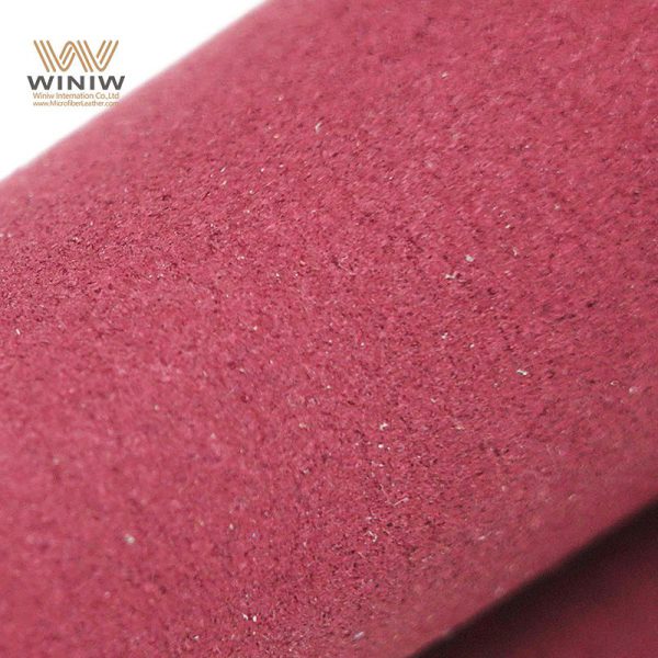 Bright Appearance Artificial Suede Leather Fabric For Garments