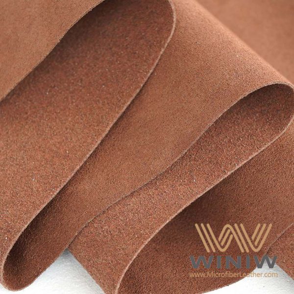 Brown Faux Leather Suede Fabric