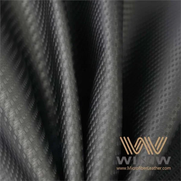 Carbon Fiber Faux Leather Fabric Material