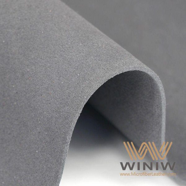 Dark Grey Tweed Upholstery Leather Fabric Material