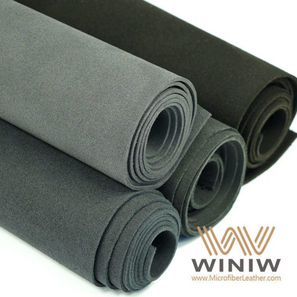 Dark Grey Tweed Upholstery Leather Fabric Material