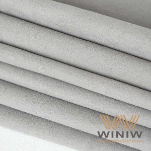 Gray Ultrasuede Full Grain Faux Suede Fabric Material
