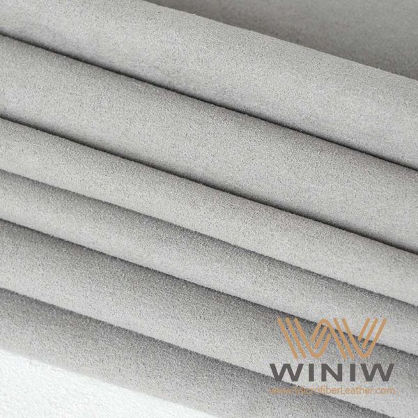 Gray Ultrasuede Full Grain Faux Suede Fabric Material