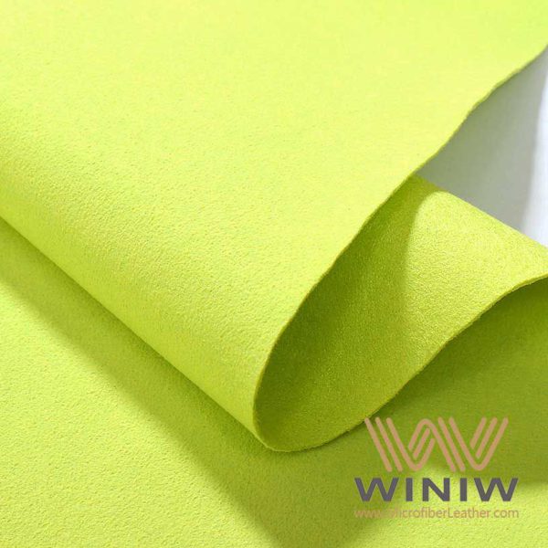 Green Suede Leather Fabric Material