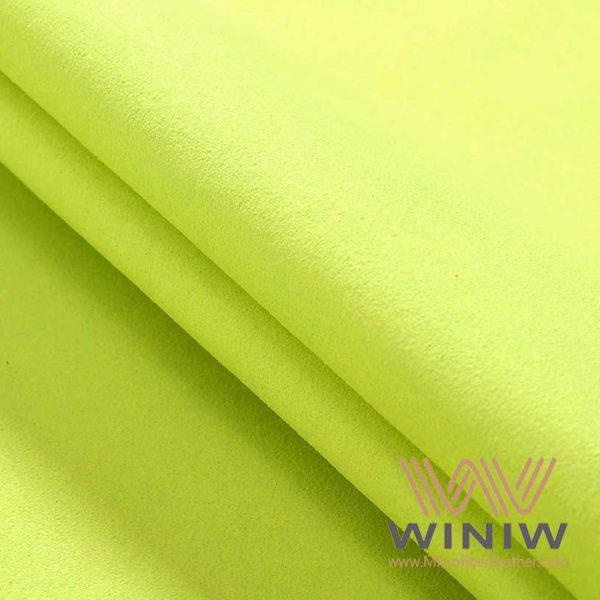 Green Suede Leather Fabric Material