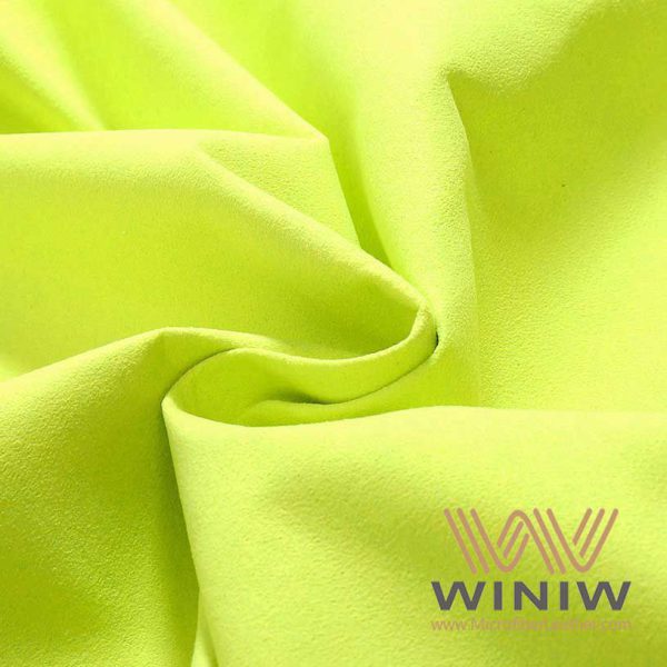 Green Suede Leather Fabric Material