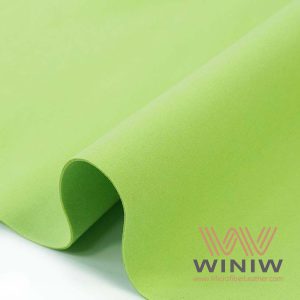 Green Velvet Faux Upholstery Leather Fabric