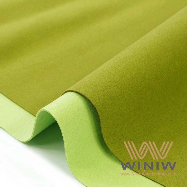Green Velvet Faux Upholstery Leather Fabric