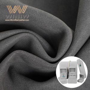 Grey Microfiber Vegan PU Ultra-suede Material For Jewelry Box