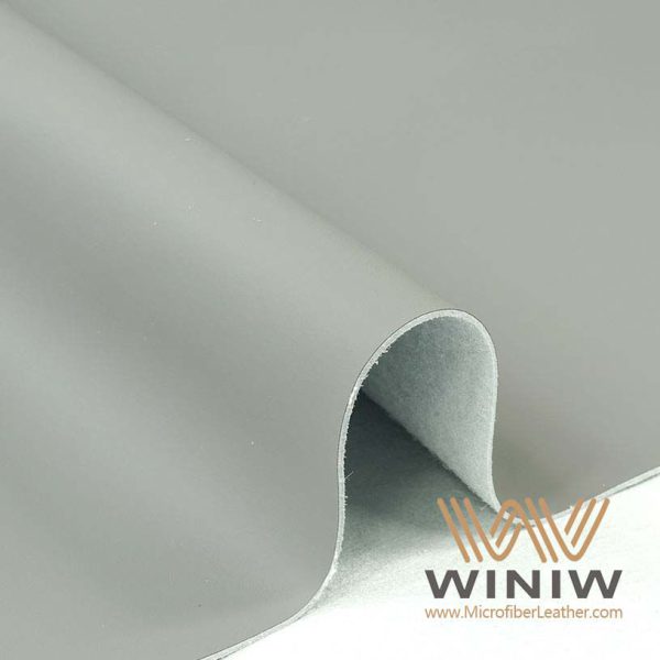 Light Gray Vegan Leather Upholstery Vinyl Fabric