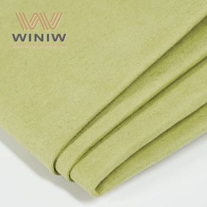 Light Green PU Nubuck Ultrasuede Leather Jewelry Box Material