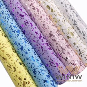 Metallic Micro Suede Leather Fabric Material