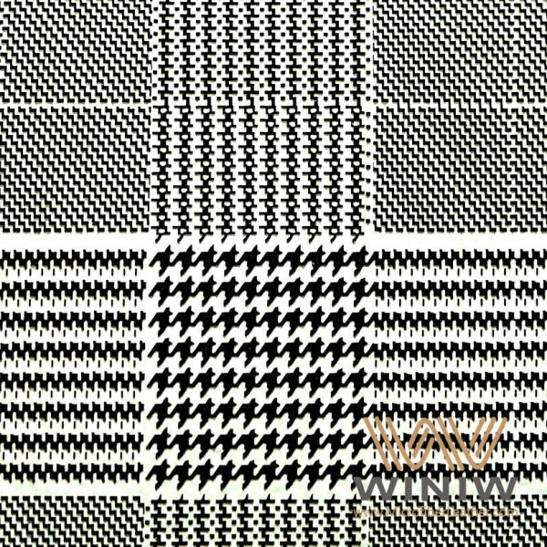 Plaid Upholstery Car Interior Trim Fabric