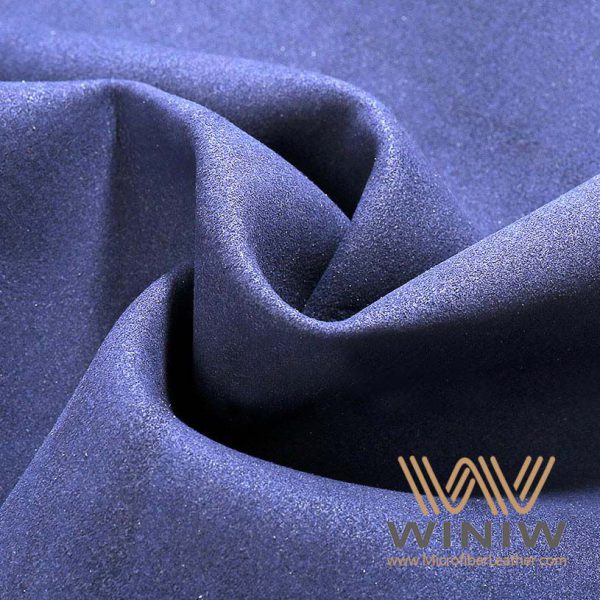 Platform Purple Pu Double Suede Leather Fabric Material