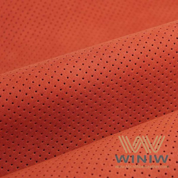 Red Micosuede Faux Suede Fabric