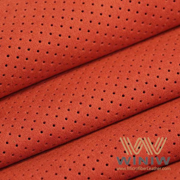 Red Micosuede Faux Suede Fabric
