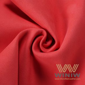 Red Microsuede Leather Imitation Suede Upper Material For Orthotic Shoes
