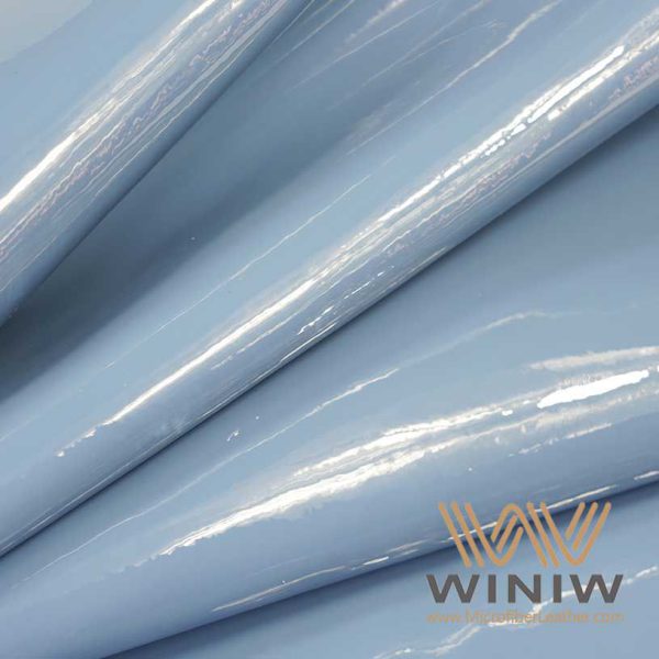 Shiny Semi Patent Imitation Leather Fabric