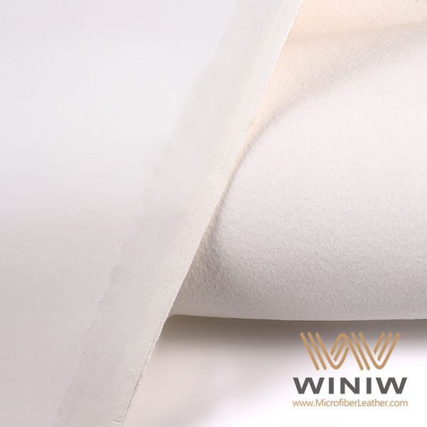 White Vegan Leather Car Seat Upholstery Fabric