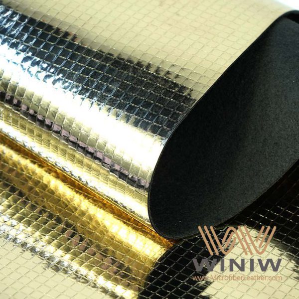 Yellow Varnished Patent Pu Leather Fabric